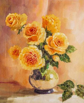 Bouquet of yellow roses for happiness