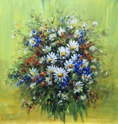 Bouquet of wild flowers. Miftahutdinov Nail
