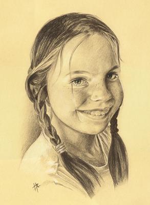 Children's portrait. Hergert Konstantin