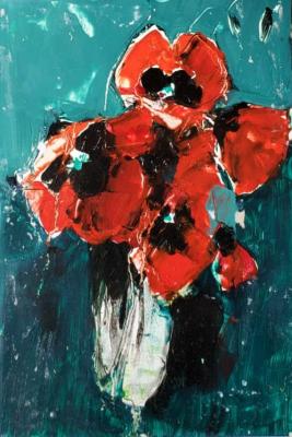 Chatinyan Mger . Poppies on Green