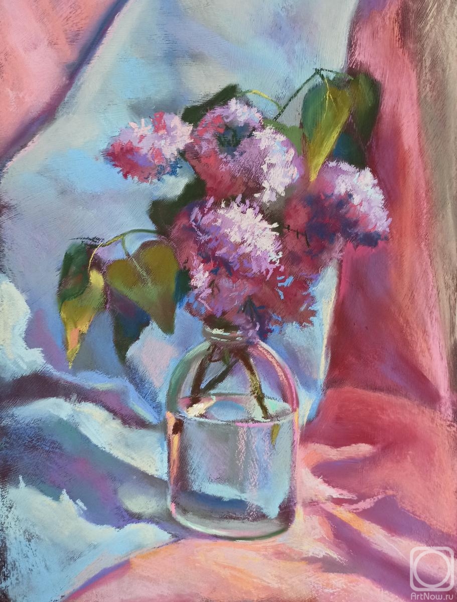 Vedernikova Oksana. Lilac branch in a glass jar