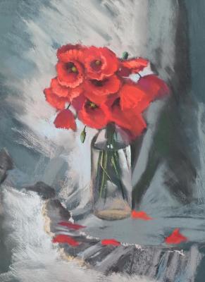 Study with poppies