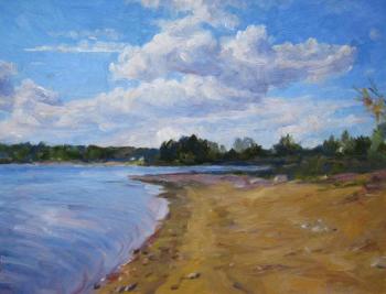 August. The deserted shore. Voronov Vladimir