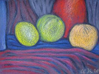 Still life with three fruits. Kyrskov Svjatoslav