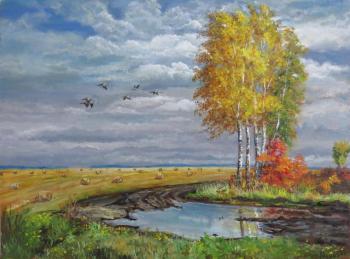 The sky was breathing in autumn (Mown Field). Tsygankov Alexander