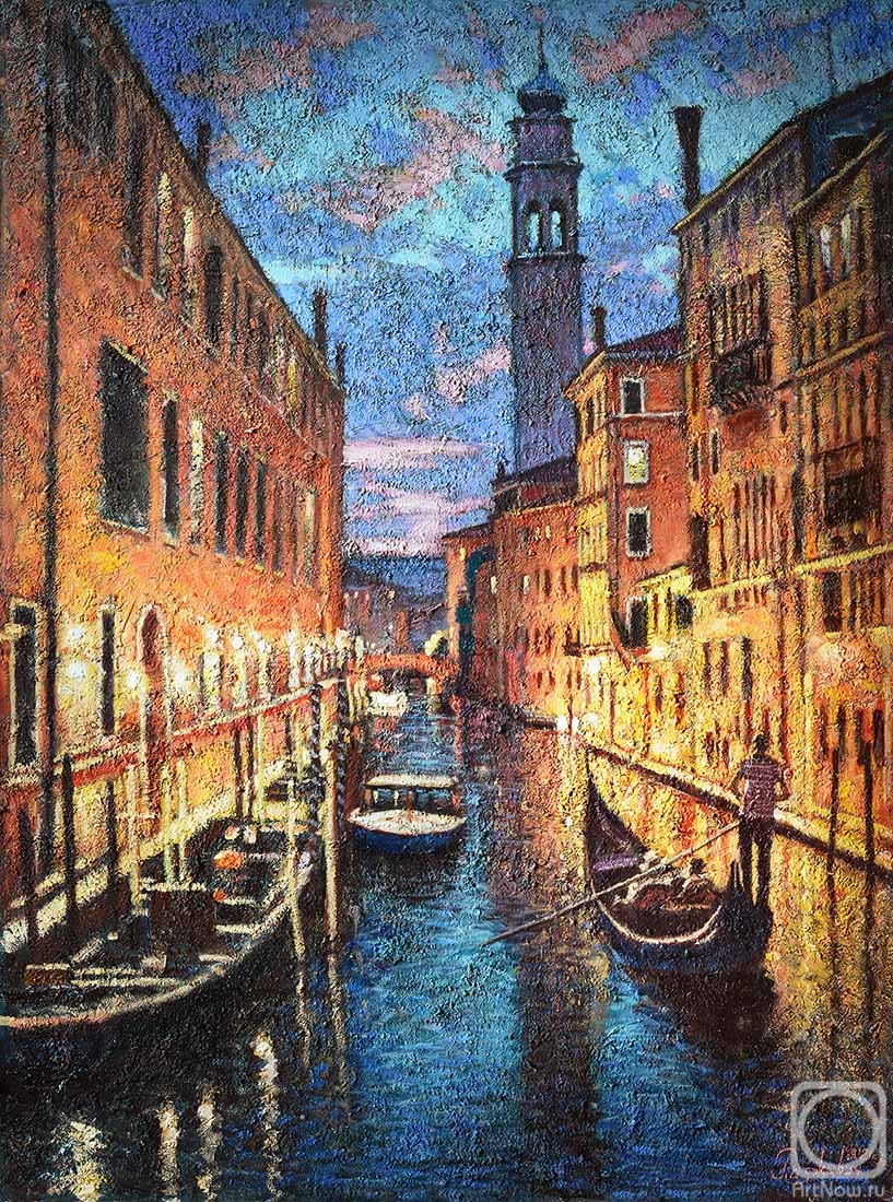 Razzhivin Igor. The beauty of Venice in the evening
