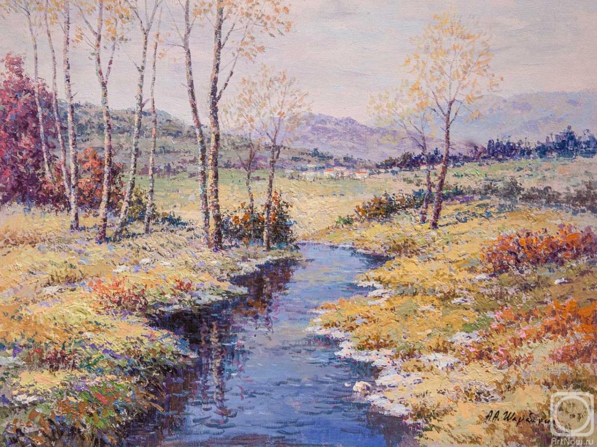 Sharabarin Andrey. By the brook in October