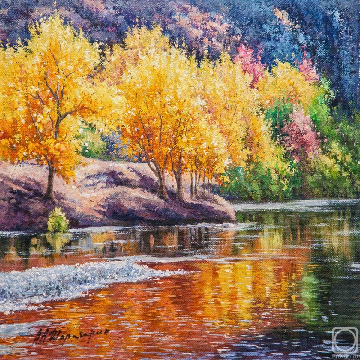 Sharabarin Andrey. Autumn floats on the river