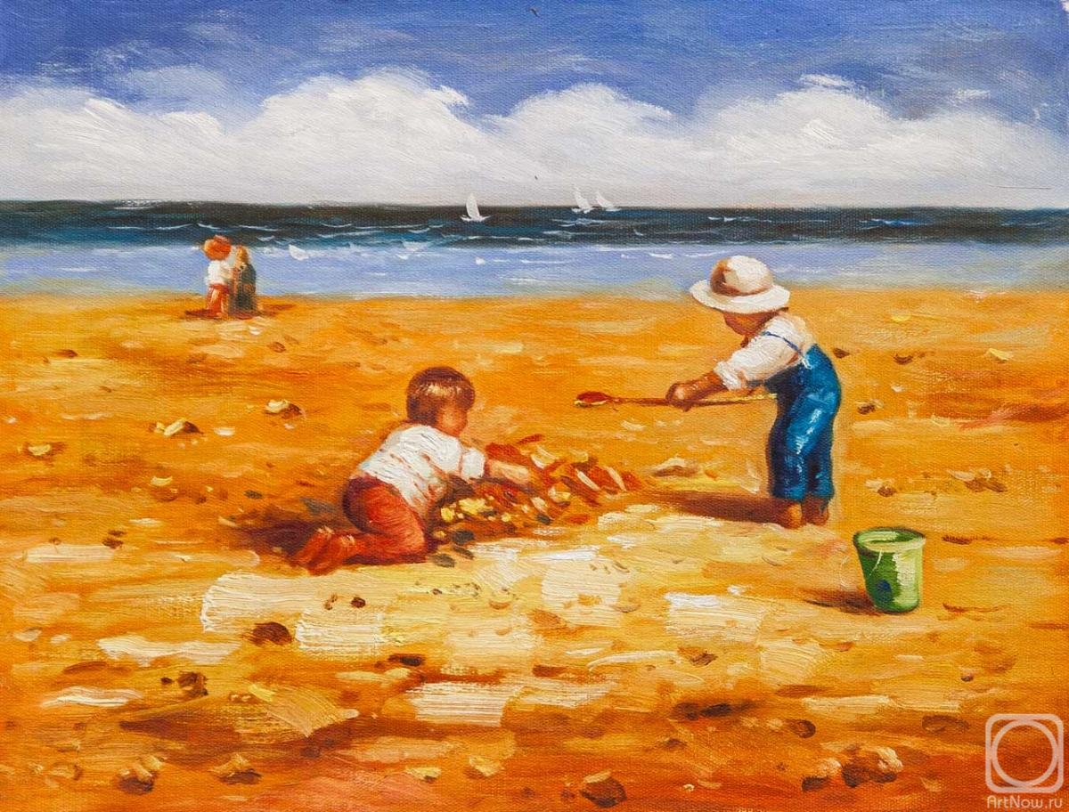 Potapova Maria. Children on the beach