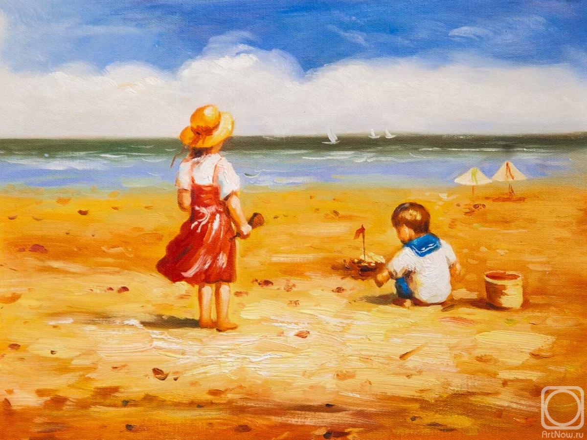 Potapova Maria. Children on the beach N4