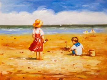 Children on the beach N4. Potapova Maria
