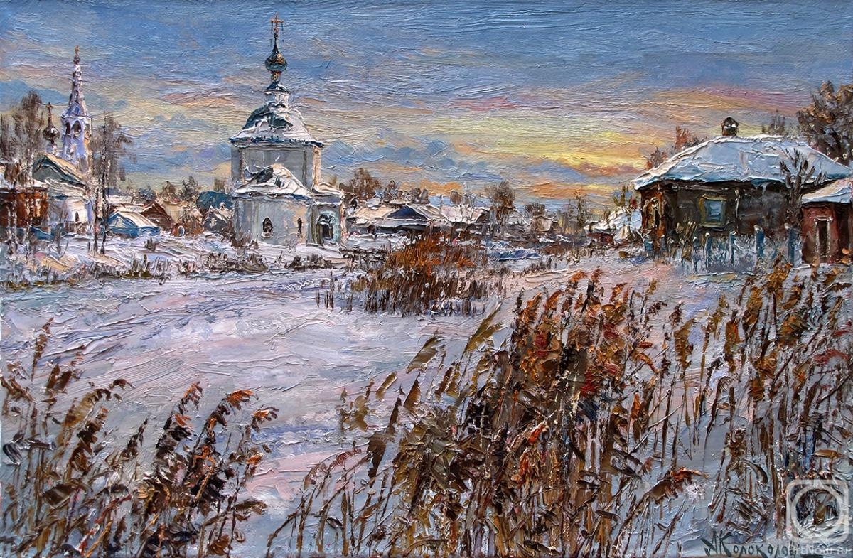 Kolokolov Anton. Winter evening in Suzdal