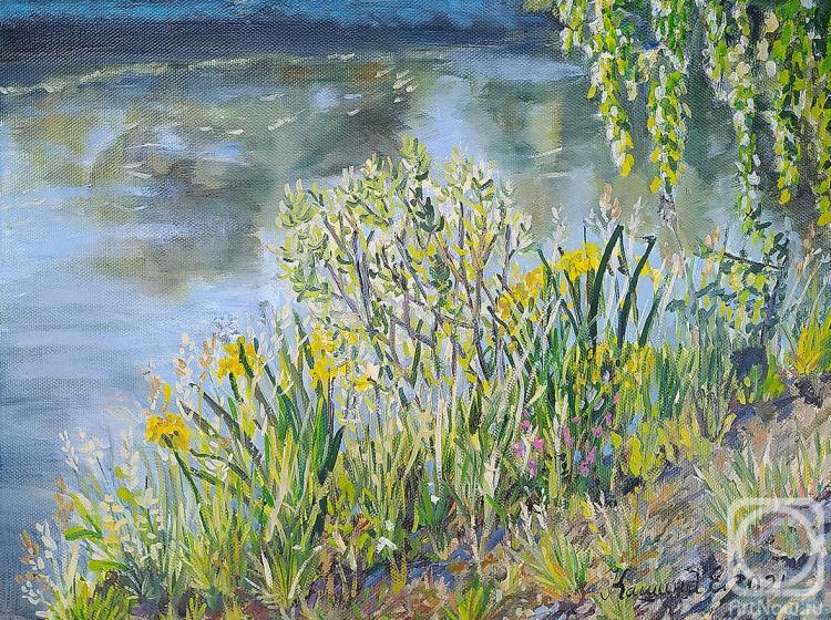 Kashina Eugeniya. Yellow irises. Petelino