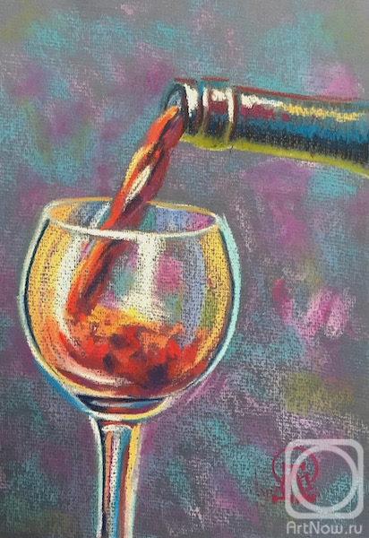 Lukaneva Larissa. Glass of Wine