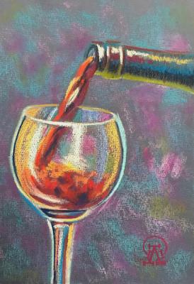 Glass of Wine. Lukaneva Larissa