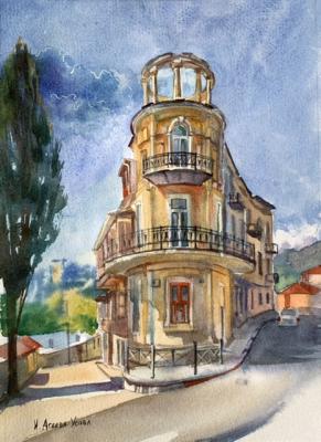 House with a rotunda. Ageeva-Usova Irina