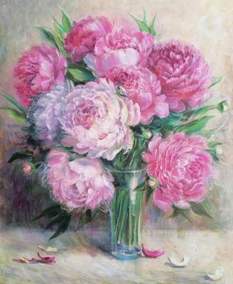 Peonies in the vase