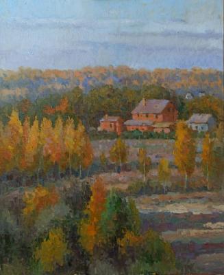 Autumn in Dmitrov (Yellow Houses). Goryunova Olga