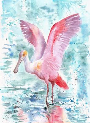 Pink wings 2 (Spoonbill). Masterkova Alyona