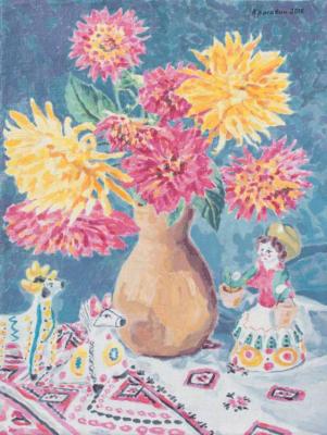 Asters and toys. Krasavin Sergey