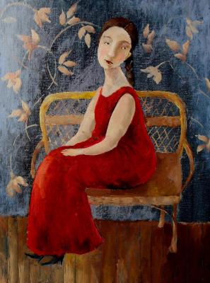 Lady in red (Wallpaper). Sivko Lyubov