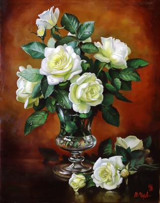 And white roses bouquet (White Bouquet). Cherkasov Vladimir