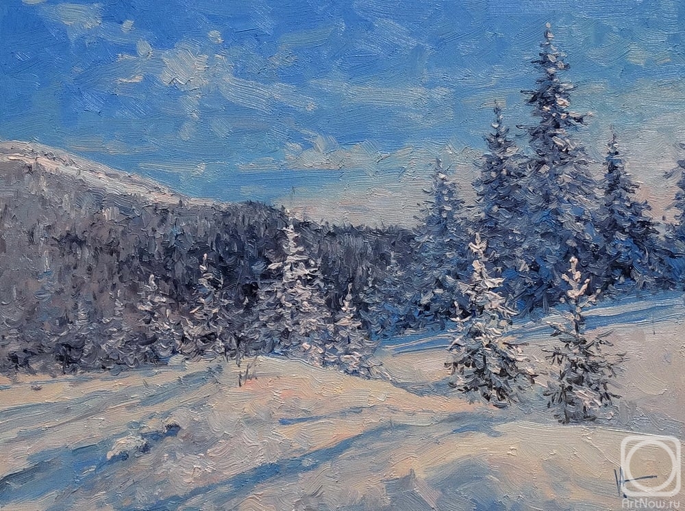 Volya Alexander. Fir-Trees, Winter Sketch