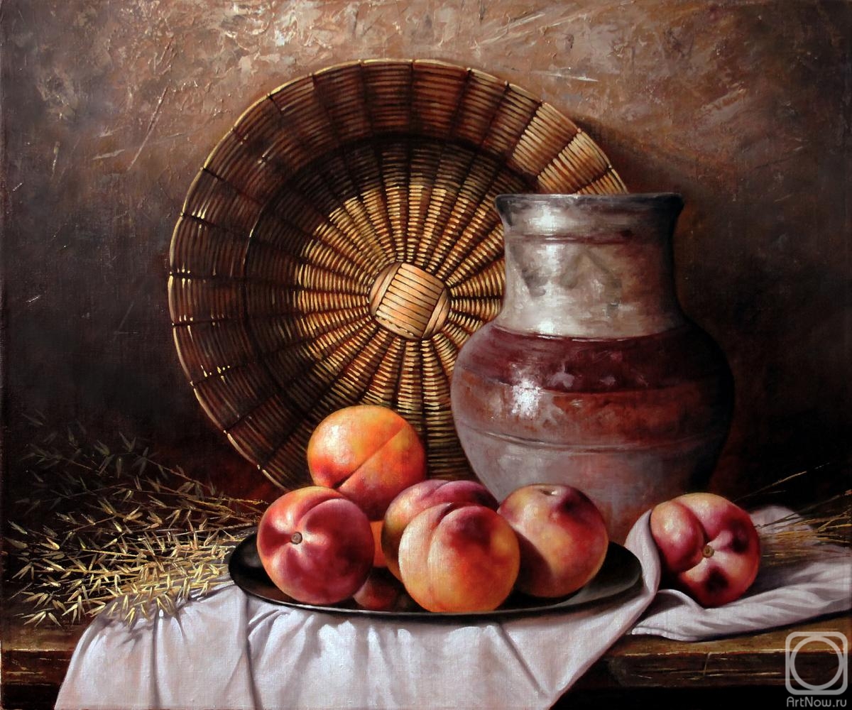Annenkov Dmitri. Still life with peaches