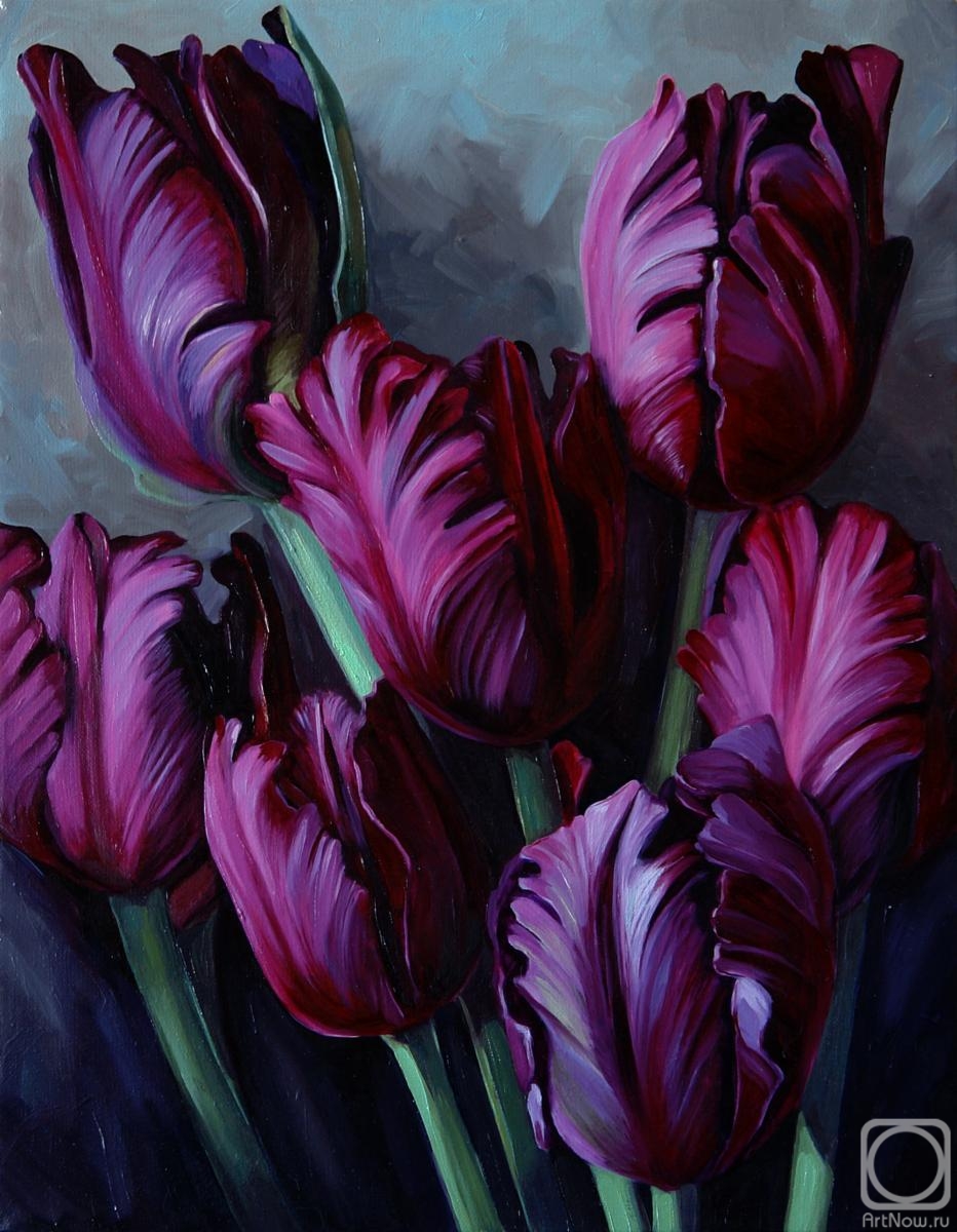 Vestnikova Ekaterina. Purple tulips