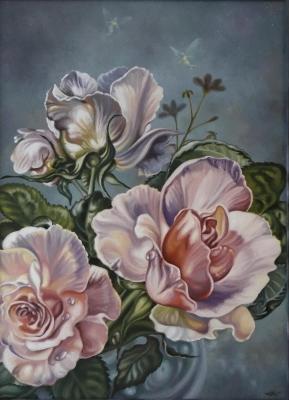 Zakharov Oleg Vladimirovich. Composition with roses