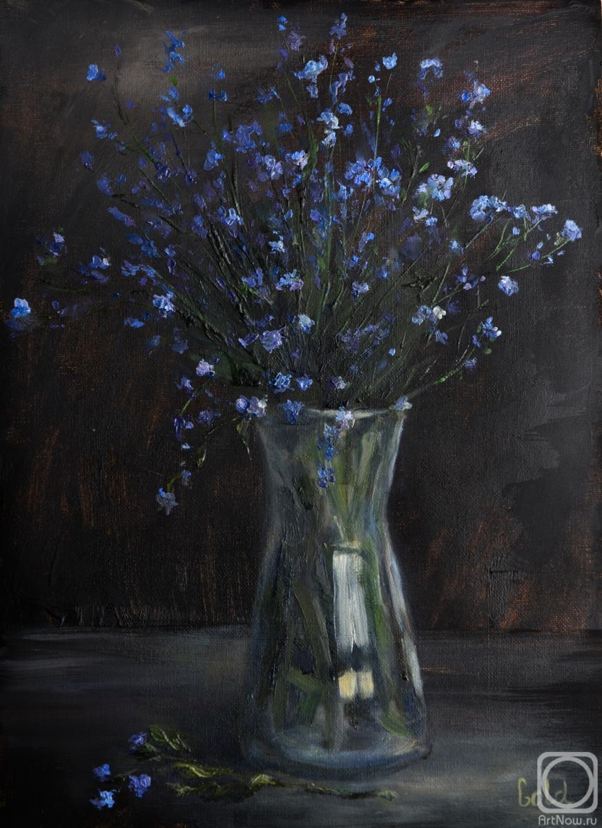 Goldstein Tatyana. Blue-stars-bouquet