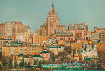 Our engine, fly forward! (View of the Novodevichy Convent and the Foreign Ministry building from the Sparrow Hills) (The Ministry Of Foreign Affairs). Romm Alexandr