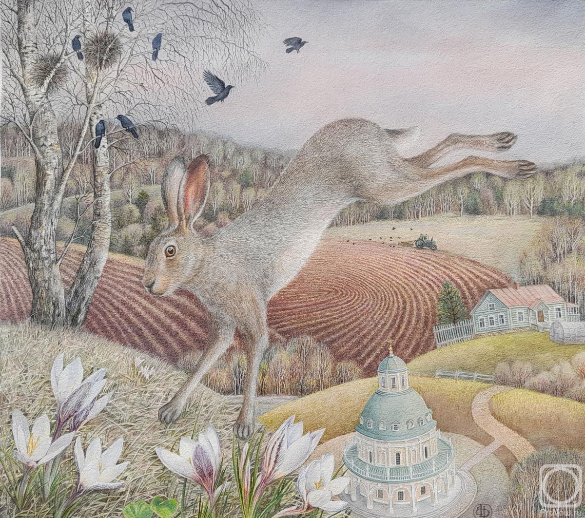 Dubrovina Nina. Spring song about a hare