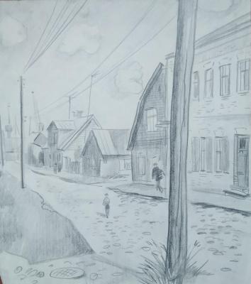 Village Street (Lebedev Street). Lebedev Valentin
