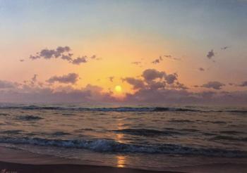 Sunset on the sea. Kostiuk Sergey