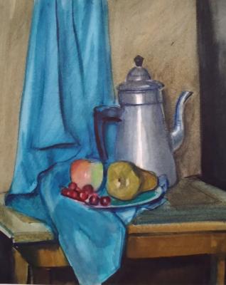 Still life with a teapot. Lebedev Valentin