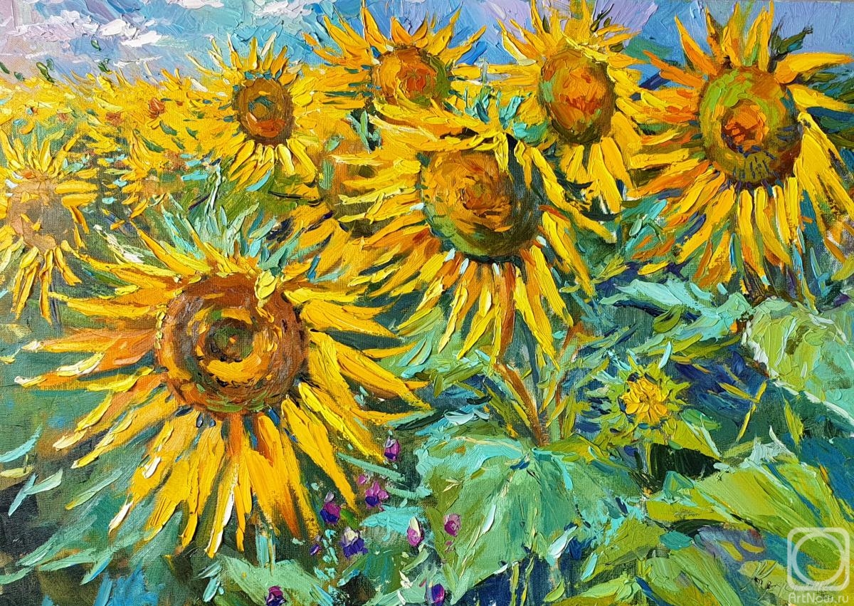 Krasnoschekova Tatyana. Sunflowers
