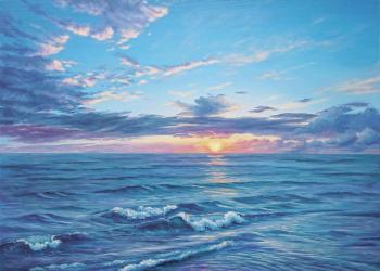 Sunset on the sea. Migalina Tatyana