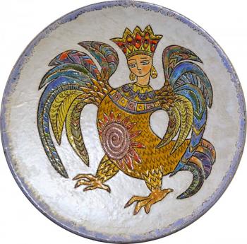 Dish "The Bird Sirin" (Ceramic Bird). Taran Irina
