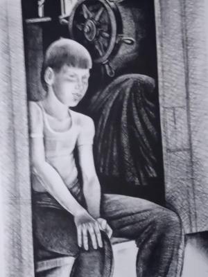 Portrait of a boy. Lebedev Valentin