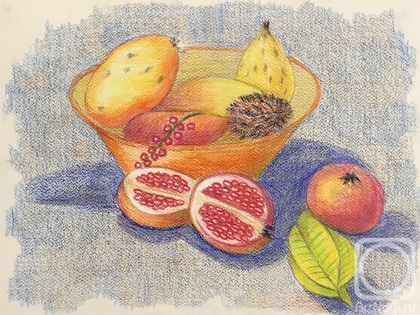 Lukaneva Larissa. Copy 238 (still life with tropical fruits)