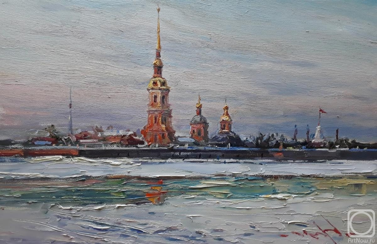 Emelin Valeriy. The Neva River is being opened