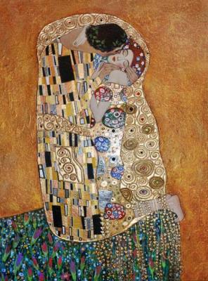 Kiss (based on the painting by G. Klimt)