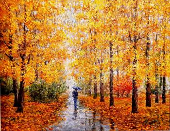 Konturiev Vaycheslav Mihailovich. Autumn. Rain