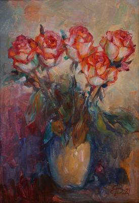 Pink roses (  ). Vyrvich Valentin