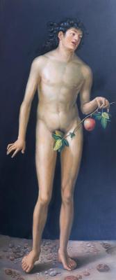 Copy of Albrecht Durer's painting. Adam. Kamskij Savelij