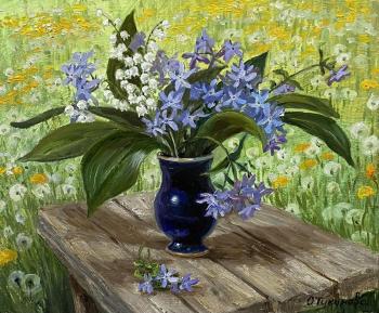 Spring bouguet (Painting Bouguet Of Flowers). Tikunova Olga