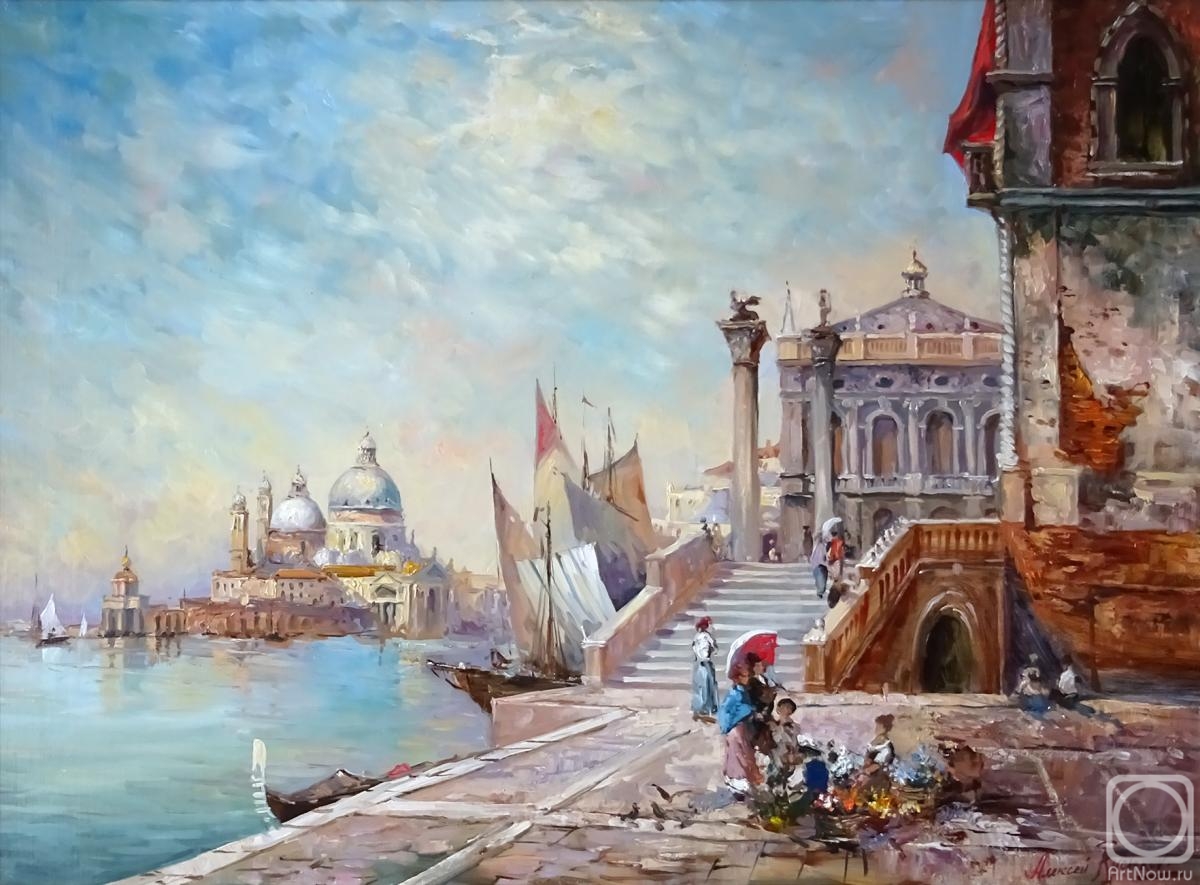 Rychkov Aleksey. On the embankment in Venice
