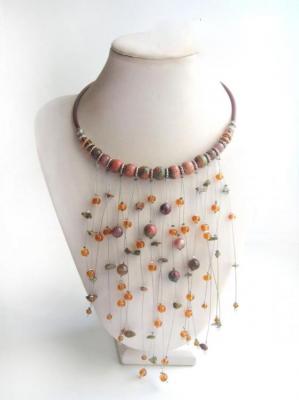Necklace: Autumn rain (Universal Decoration). Lavrova Elena