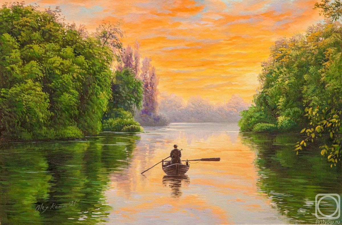 Romm Alexandr. Fishing at the end of the day